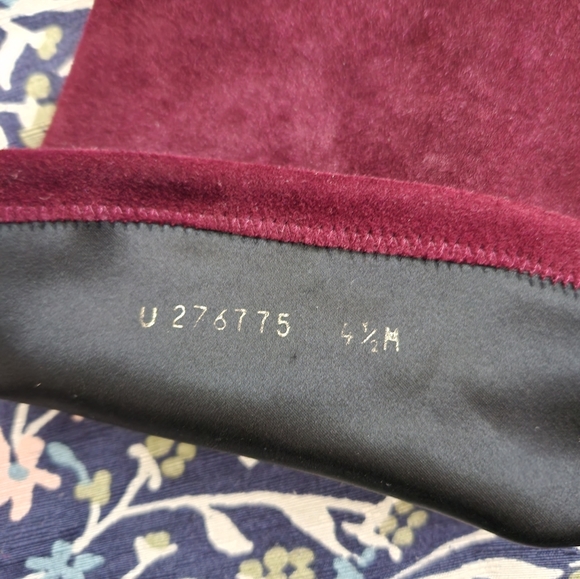 *Stuart Weitzman Suede Lowlands Burgundy Women's Size 4.5 - Picture 11 of 12